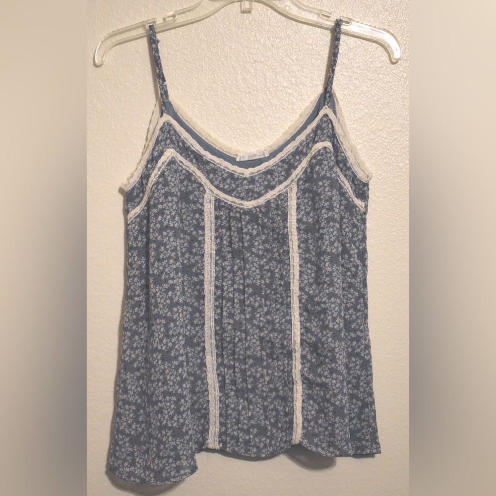 Blue Floral Tank
